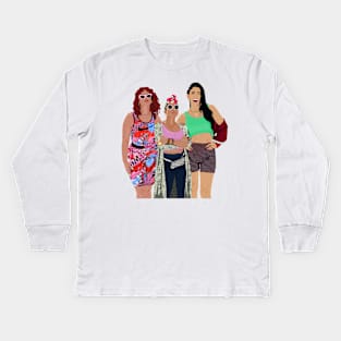 Salon Ladies (w/o background) | In The Heights Kids Long Sleeve T-Shirt